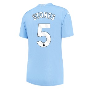 Manchester City John Stones #5 Domaci Dres za Ženska 2023-24 Kratak Rukavima